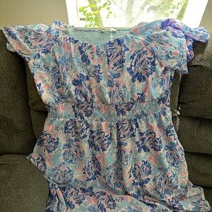 Grace Karin women’s summer ruffle short sleeve square neck dress